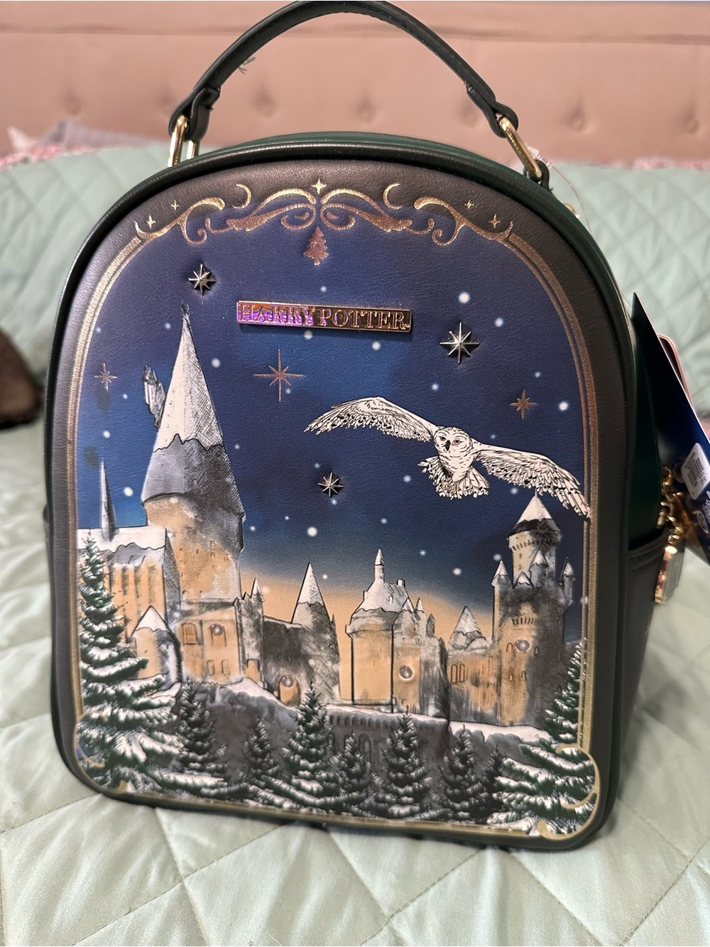 NWT BoxLunch Exclusive Loungefly Harry Potter Hogwarts Hedwig Lightup Backpack